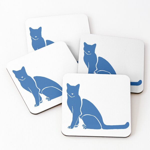 Item preview, Matisse's Cat Var. 2 in Blue designed and sold by ECMazurDesign.