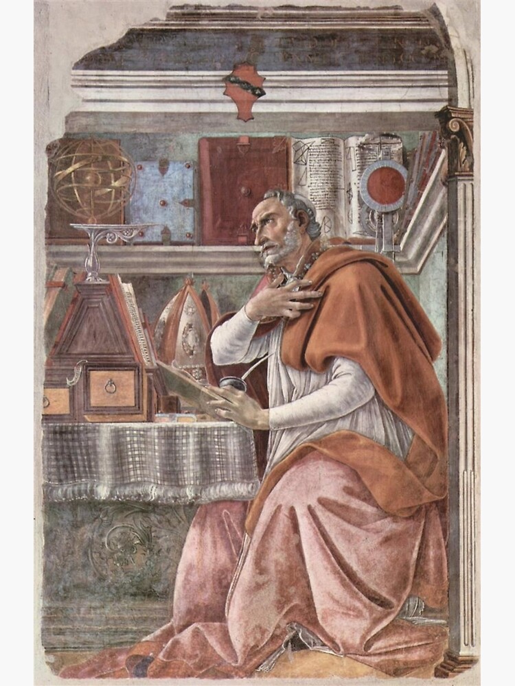 Disover St Augustine Sandro Botticelli Premium Matte Vertical Poster