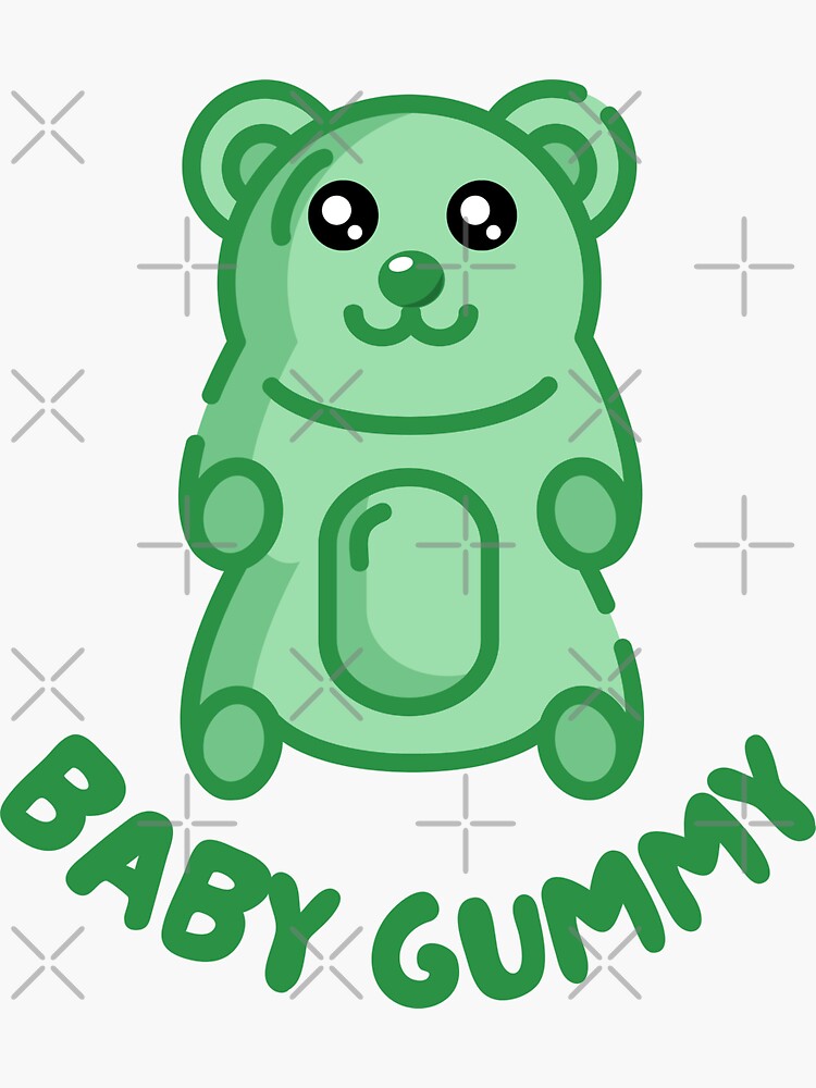 Funny Cute Kids I'm a Gummy Bear Cartoon Gift Sticker for Sale by