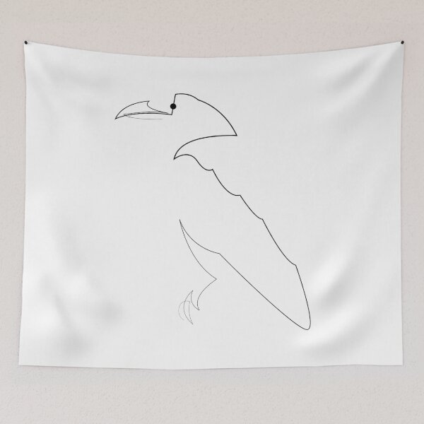 Item preview, One line corvid designed and sold by addillum.