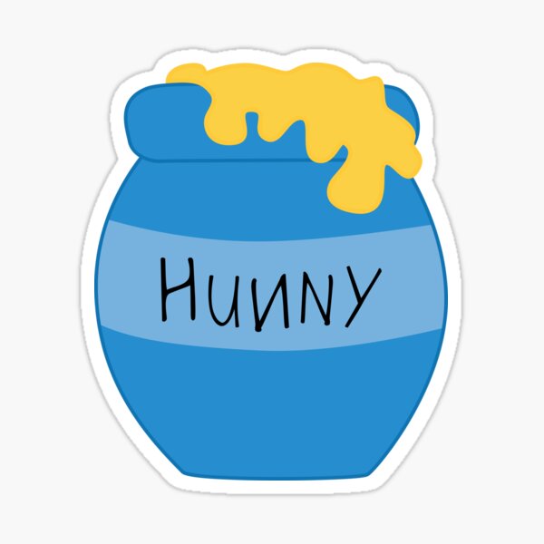 Hunny Pot © GraphicLoveShop Sticker for Sale by graphicloveshop