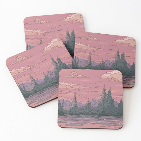 Item preview, Pink peisage designed and sold by BEASTERSCLUB.