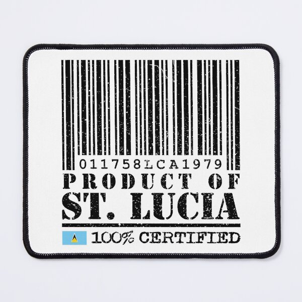 Item preview, Product of St Lucia Barcode  - 100% Certified designed and sold by IdentiTee Studios.