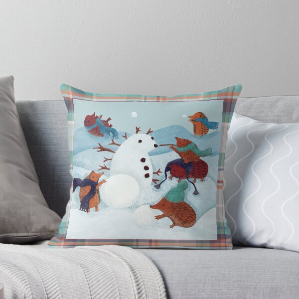Item preview, Hedgehogs In Snow ~ Christmas Tartan designed and sold by Emma Carpenter.