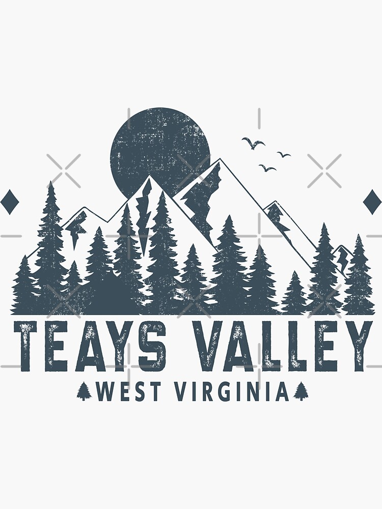 "Teays Valley West Virginia Mountain Sight" Sticker for Sale by HomeSpirit Redbubble