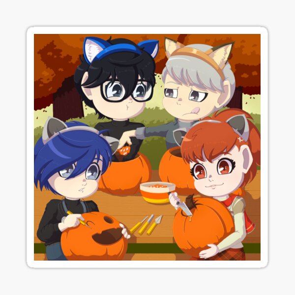Fools Pumpkin Carving Sticker