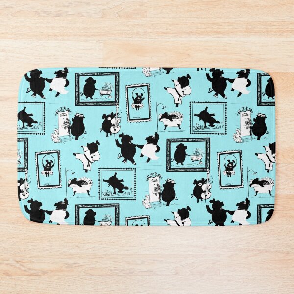 Item preview, Piggy Pighouettes on Aqua designed and sold by Christine Philbrick.