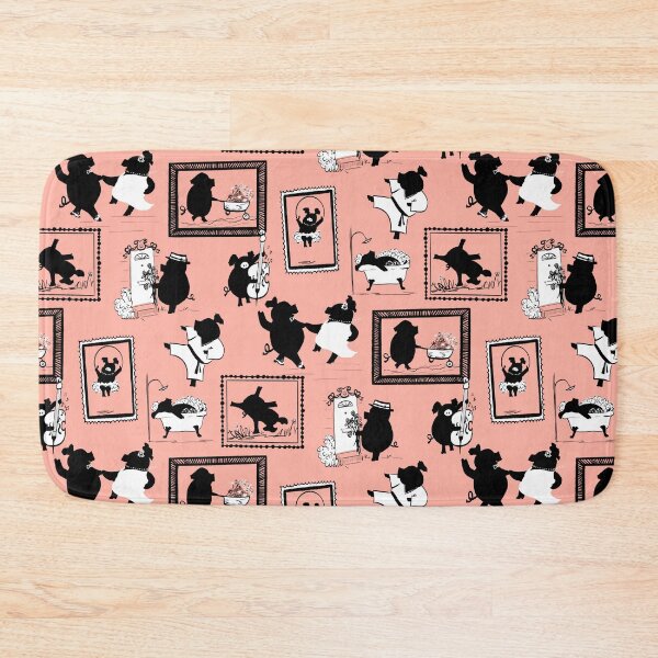 Item preview, Piggy Pighouettes on Peach designed and sold by Christine Philbrick.