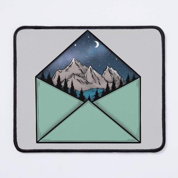 Item preview, Adventure Awaits Mountain scape Ink Illustration designed and sold by creativebakergb.