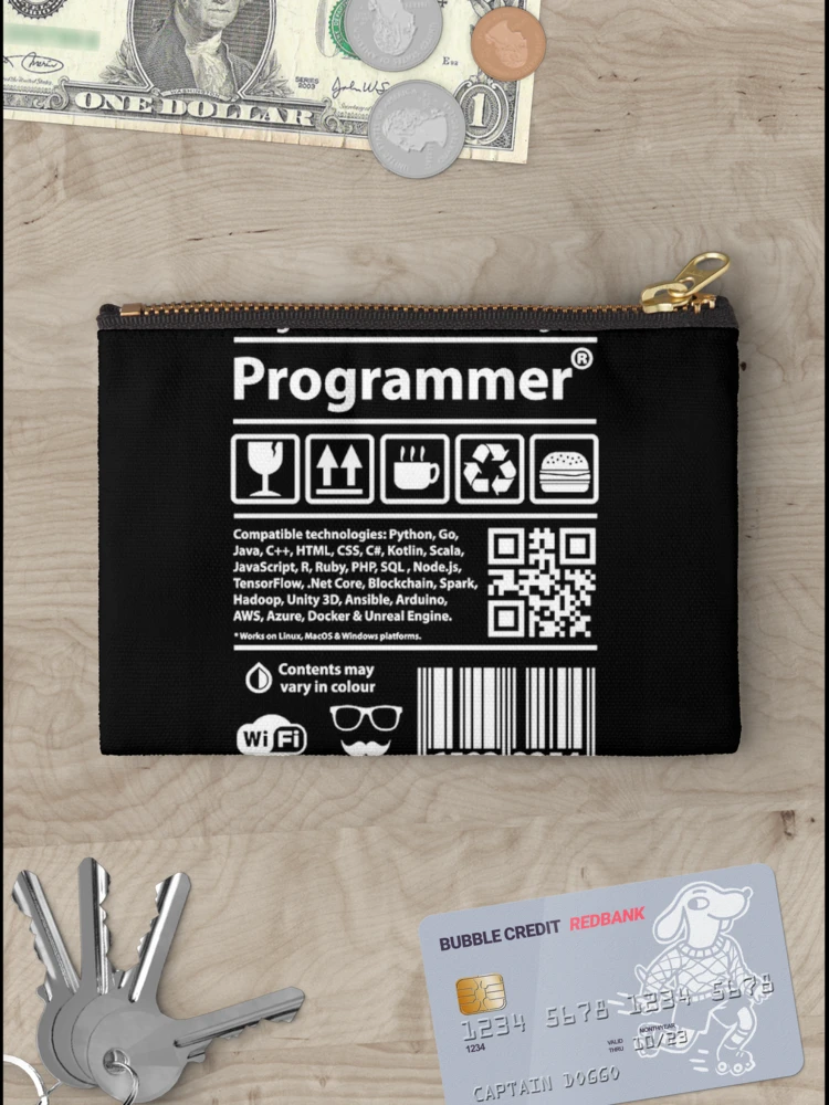 Thumbnail 3 of 4, Zipper Pouch, Programmer designed and sold by JACK POT.
