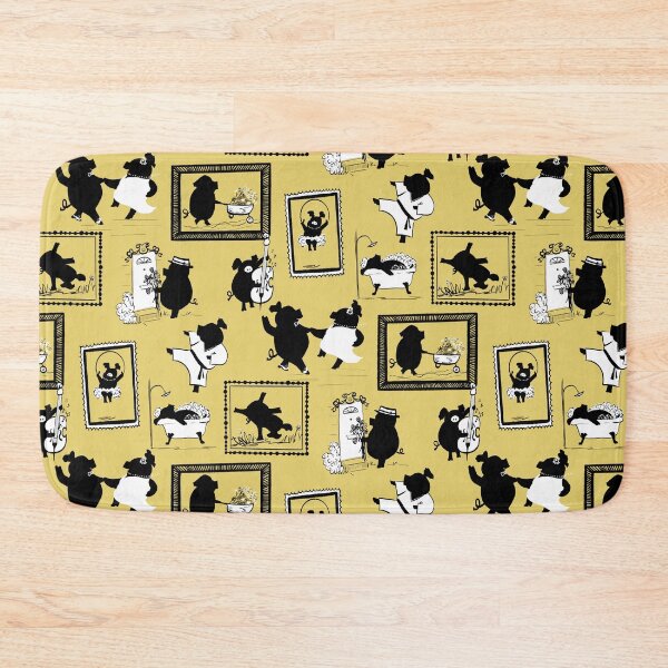 Item preview, Piggy Pighouettes on Mustard designed and sold by Christine Philbrick.
