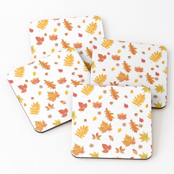 Item preview, Fall autumn season leaves pattern design art designed and sold by Shanil1996.