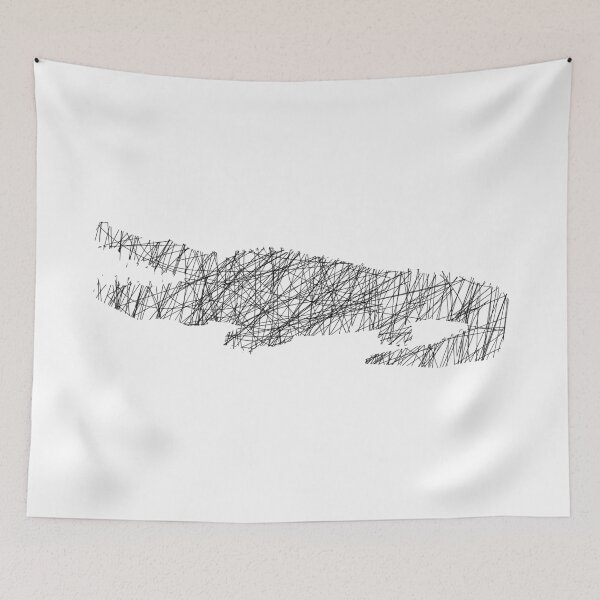 Item preview, Simple Crocodile Shape Art designed and sold by Heaven-Studio.