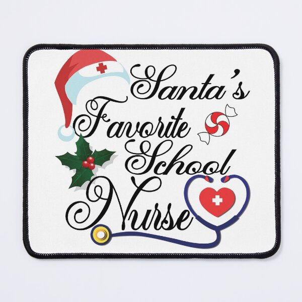 Item preview, Santas Favorite School Nurse Christmas designed and sold by PinkPandaDesign.