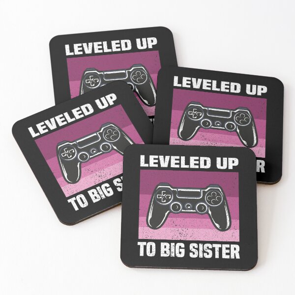 Item preview, Leveled Up to Big sister .Big sister Video Gamer Fun vintage designed and sold by justbejoker.