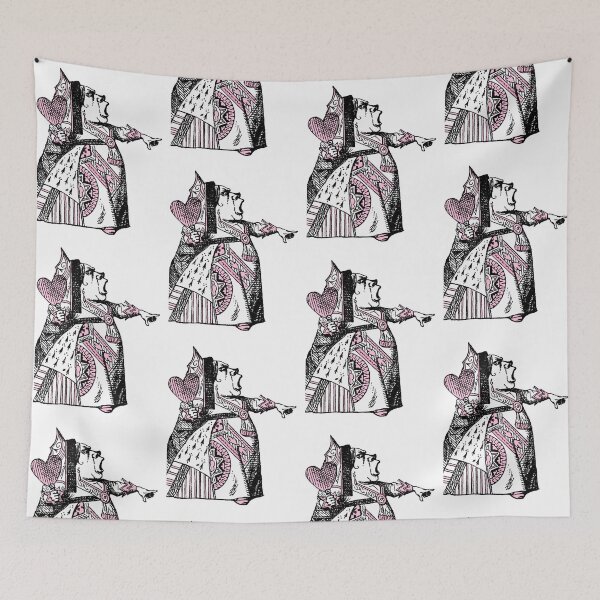 Item preview, Queen of Hearts Alice in Wonderland Pink designed and sold by Pixelchicken.