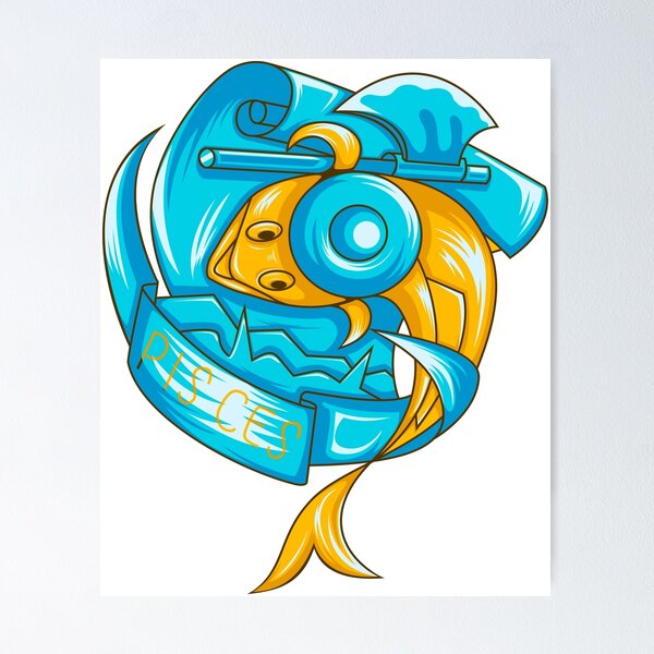 Item preview, Zodiac Pisces Cartoon Cute  designed and sold by ayokestudio.