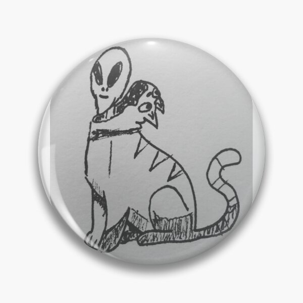 Item preview, alien cat  designed and sold by Jessewhiteart.