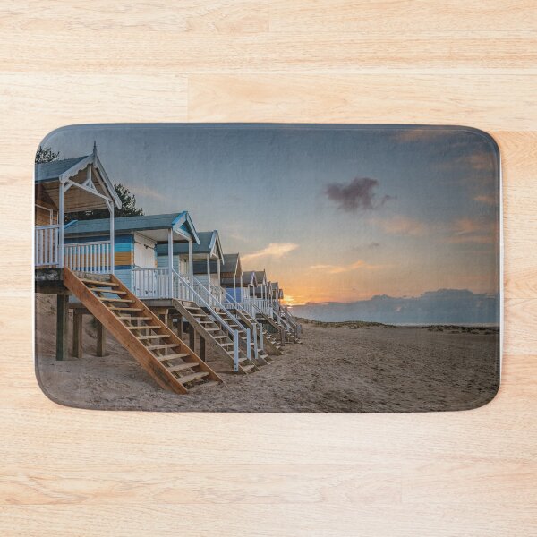 Item preview, Beach Hut Sunset at Wells North Norfolk designed and sold by dp-images.