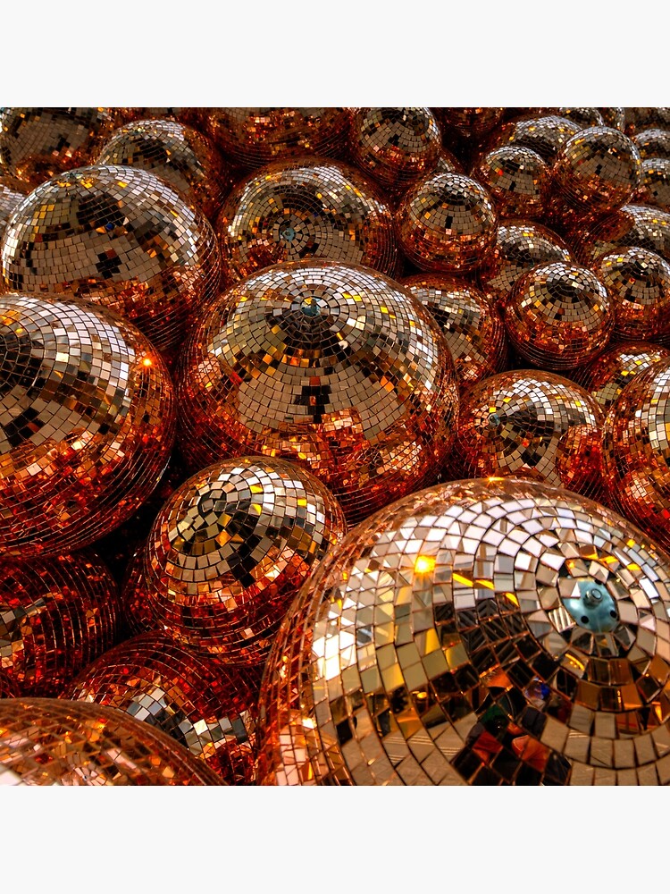 Gold Disco Balls Poster for Sale by newburyboutique