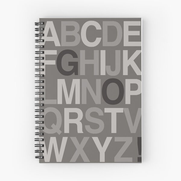 Item preview, Dark gray alphabet designed and sold by Emi Yañez.