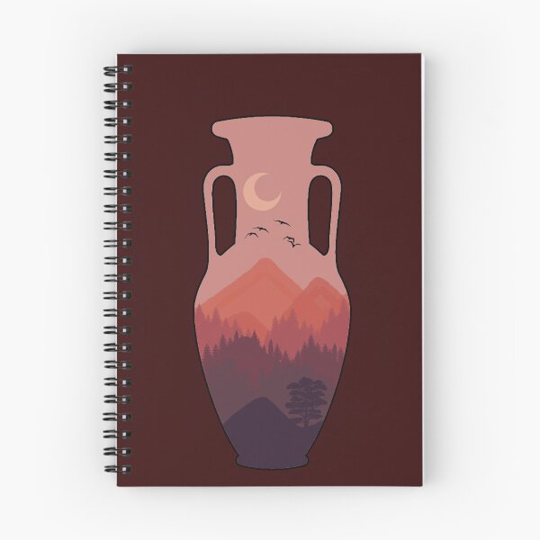 Item preview, Moonlit Sunset Landscape in an Urn designed and sold by PeachyLitchi.