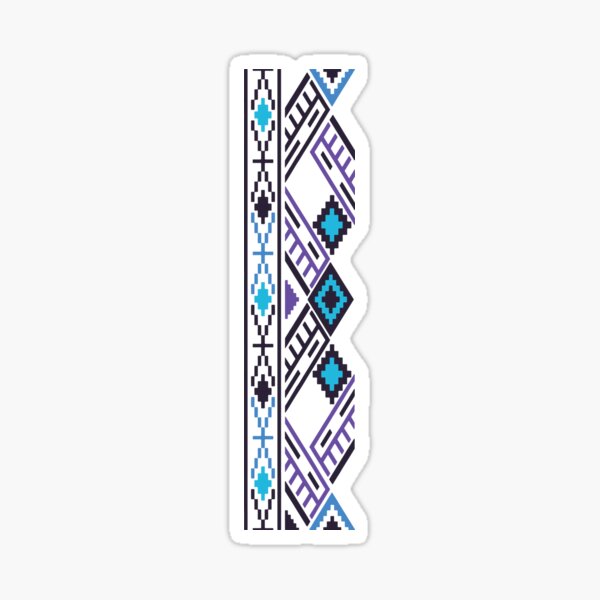 Soft Dark Bluez Tribal Sticker