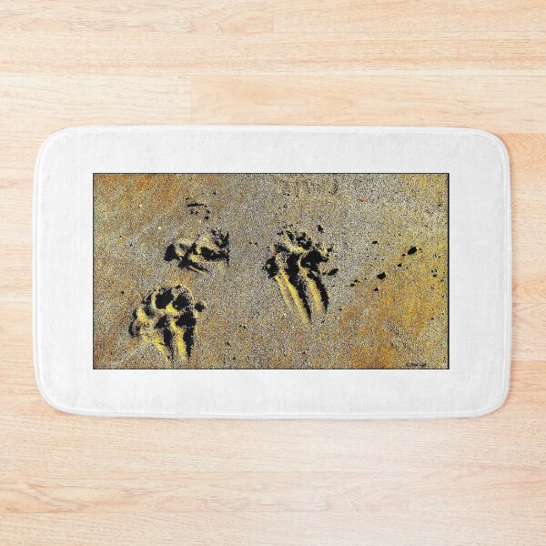 Item preview, Dog footprints on sand designed and sold by ART22.