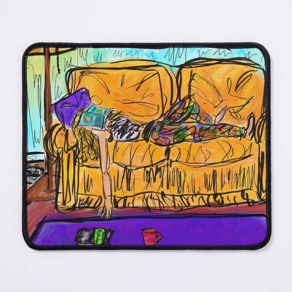 Item preview, reading on the couch  designed and sold by GabrieleBPrice.