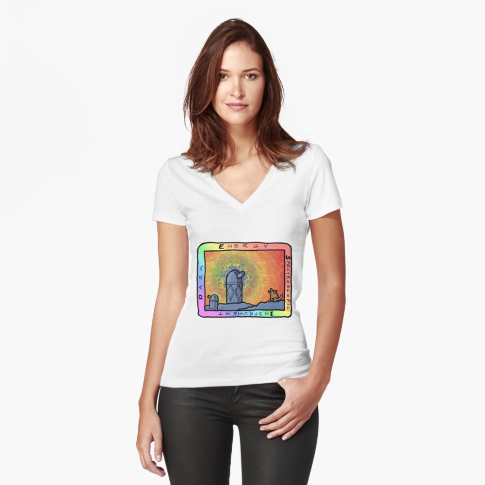 Item preview, Fitted V-Neck T-Shirt designed and sold by DESIsurvey.