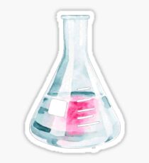Phenolphthalein: Titration in Watercolor Sticker