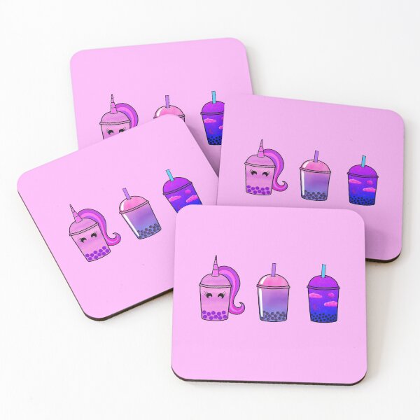 Artikelvorschau, 3-teiliges Pink Aesthetic Boba Bubble Tea Getränkepaket entworfen und verkauft von KTCreativeSide.