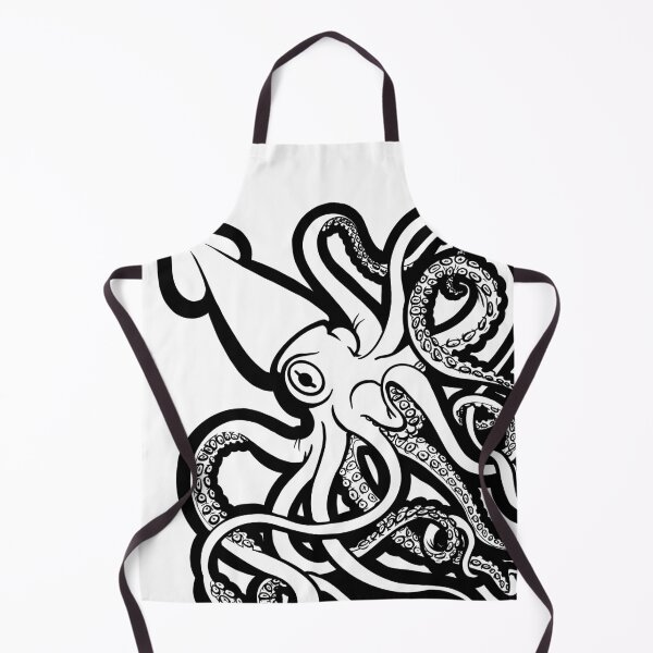 Item preview, Giant Squid Architeuthis Black Outline designed and sold by RJKpoyp.