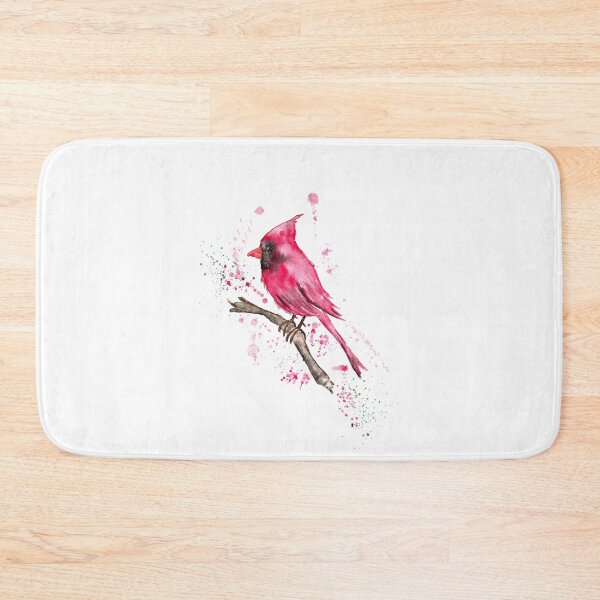 Item preview, Red Cardinal on branch designed and sold by Rosaliartbook.
