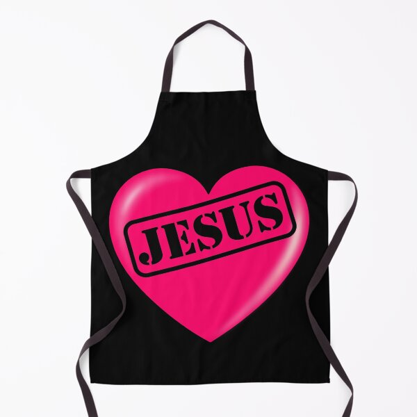 Item preview, Jesus punched out stamp style pink heart designed and sold by Brasilia.