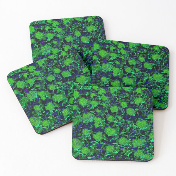 Item preview, Futuristic Green and Blue Floral Motives designed and sold by IraNiva.