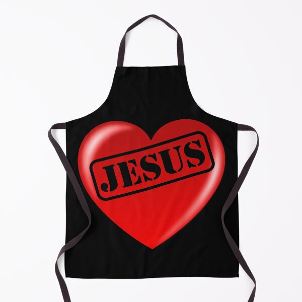 Item preview, Jesus punched out stamp style red heart designed and sold by Brasilia.