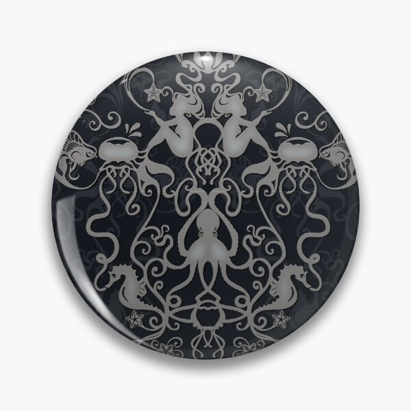 Item preview, DEEP SEA DAMASK designed and sold by fishcandydesign.