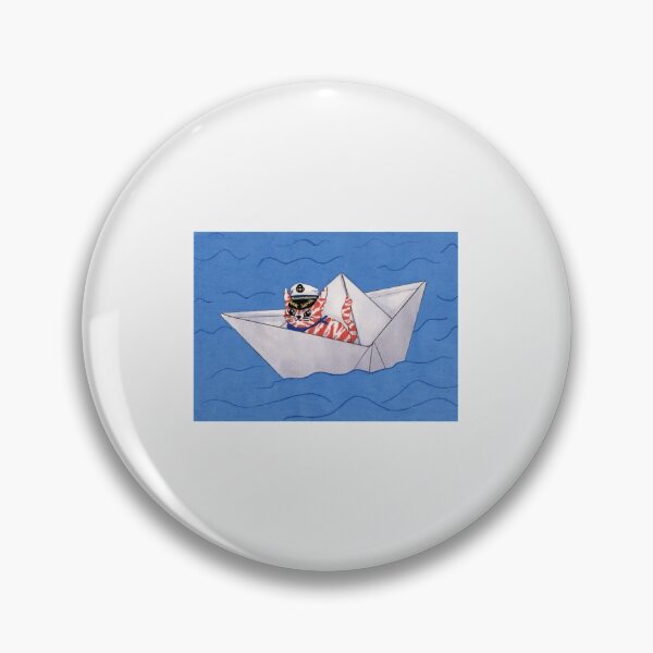 Item preview, Orange Tabby Cat in Paper Boat| Perfect Gift designed and sold by kerryflody.