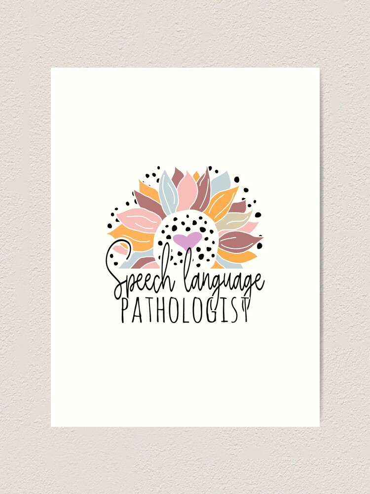 Thumbnail 1 von 3, Kunstdruck, Cute Sunflower Speech Language Pathologist designt und verkauft von Ripper19.