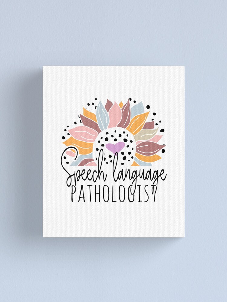 Imagen 1 de 3, Lienzo con la obra Cute Sunflower Speech Language Pathologist, diseñada y vendida por Ripper19.