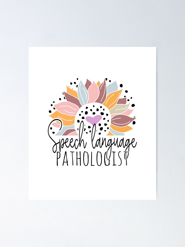 Thumbnail 1 von 3, Poster, Cute Sunflower Speech Language Pathologist designt und verkauft von Ripper19.