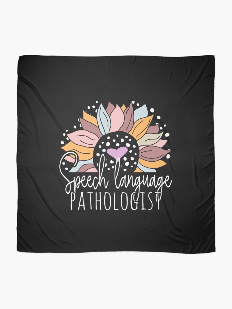 Thumbnail 2 von 3, Tuch, Cute Sunflower Speech Language Pathologist designt und verkauft von Ripper19.