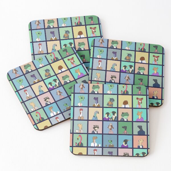 Item preview, Office Animals Repeating Pattern designed and sold by Joshua Pruner.