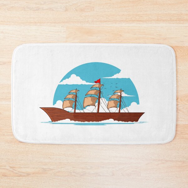Item preview, Sailing Ship In The Ocean At Sunset Oacian Blue designed and sold by thecooltable.
