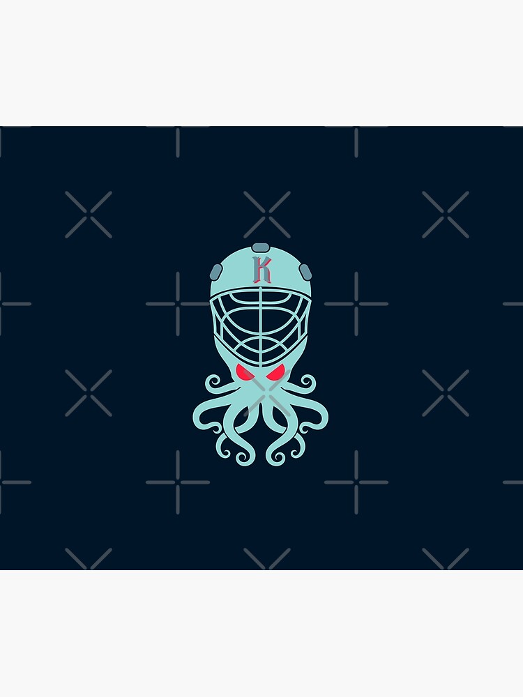 Discover Seattle Kraken Alternative Mascot Version 3, Color 2. Shower Curtain