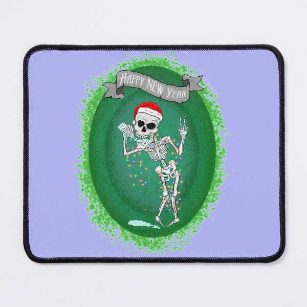 Item preview, Santa's skeleton with a bottle and garlands designed and sold by Prof209.