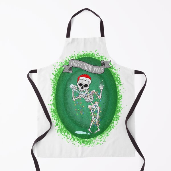 Item preview, Santa's skeleton with a bottle and garlands designed and sold by Prof209.