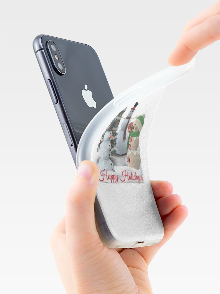 Alternate view of SnowPals Happy Holidays iPhone Case & Cover
