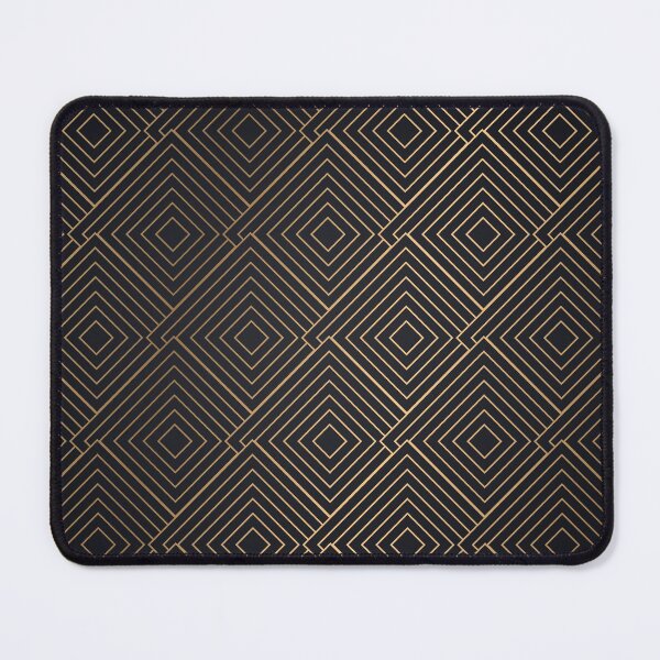 Item preview, Black and Gold Print Diamond Pattern designed and sold by SoccaTamam.